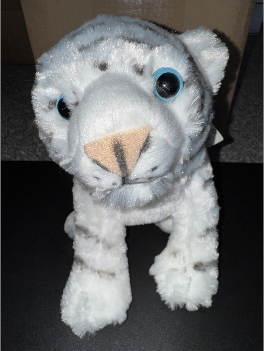 Wild Republic Soft Baby White Tiger Plush Blue Eyes 2014 12"  #10917